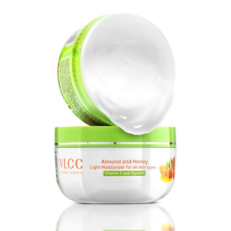 VLCC Almond and Honey Light Moisturiser Cream 200g With Vitamin E and Glycerin Vitamin E Body Moisturizer Soft and Smooth Skin Intense Longlasting Hydration - Image 2