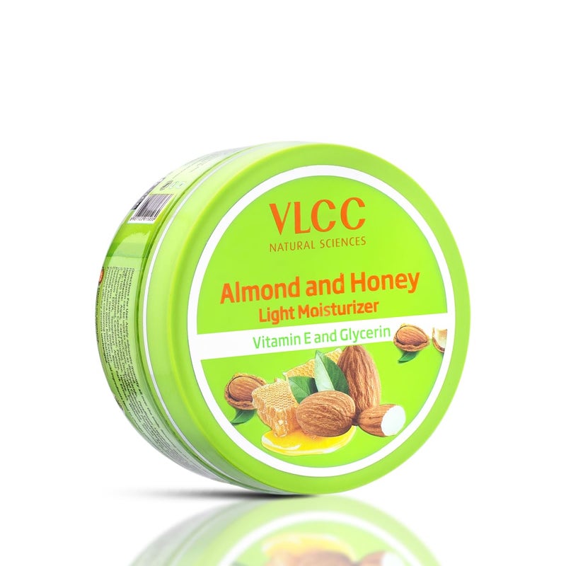 VLCC Almond and Honey Light Moisturiser Cream 200g With Vitamin E and Glycerin Vitamin E Body Moisturizer Soft and Smooth Skin Intense Longlasting Hydration - Image 1