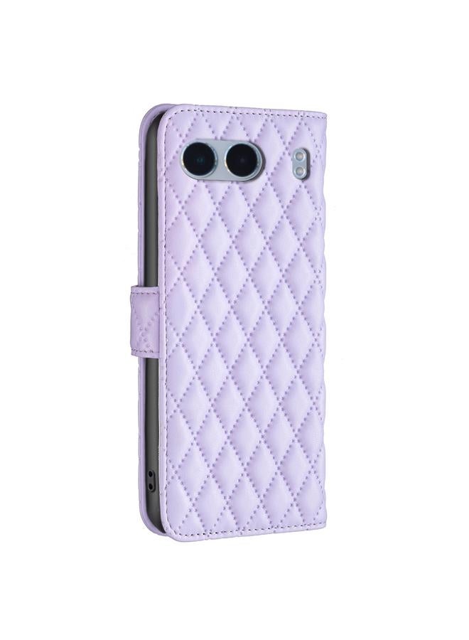 S-TOP Case For OnePlus Nord 4 Diamond Lattice Wallet Flip Leather Phone Case - Image 3