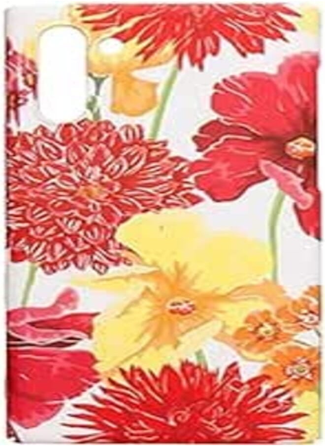 Dragon Dragon Plastic Creative Back Phone Protection Case Flowers Print Design With Silicone Safety Edges And 3D Back Print For Samsung Galaxy Note 10 - Multi Color 