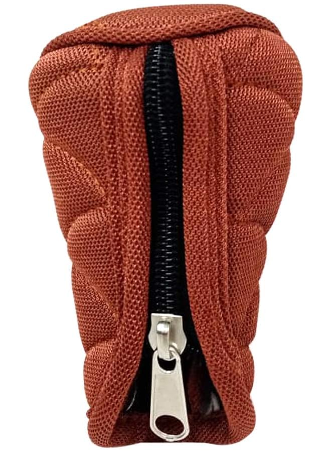 أتش أل غطاء مقبض ناقل الحركة للسيارة من القماش عالي الجودة، غطاء تروس بني عالمي للتروس اليدوية - Image 3