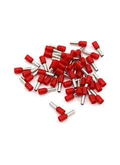 Insulated Ferrules Terminal Block Cord End Wire Tubular Connector, Electrical Crimp Cable Lugs, Terminal Cable Crimp Cable Sleeve for Wire Connection (Pack of 100) (4mm -E4009, Red)