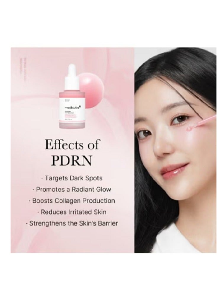 ميديكيوب مصل الببتيد الوردي من، مصل التوهج الوردي، الببتيد، النياسيناميد، مرطب ومرطب ومقوي، لون بشرة غير متساوٍ، العناية بالبشرة الكورية | 1.01 أونصة سائلة (1.01 أونصة سائلة، - Image 2