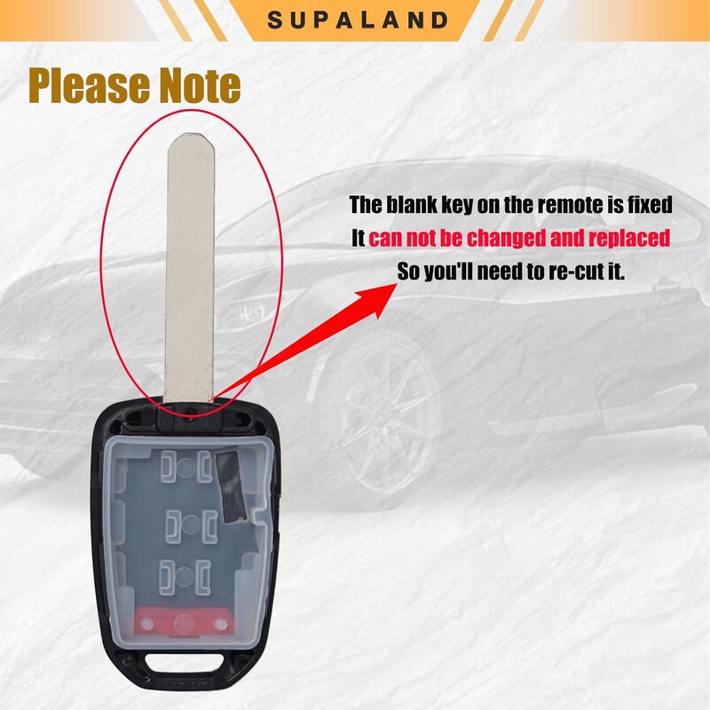 SUPALAND غلاف بديل لجهاز التحكم عن بعد يناسب هوندا أكورد سيفيك CRV HRV 2013-2021 غطاء لوحة مفاتيح 4 أزرار MLBHLIK6-1TA MLBHLIK6-1T - Image 4