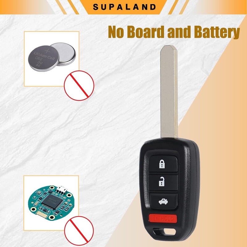 SUPALAND غلاف بديل لجهاز التحكم عن بعد يناسب هوندا أكورد سيفيك CRV HRV 2013-2021 غطاء لوحة مفاتيح 4 أزرار MLBHLIK6-1TA MLBHLIK6-1T - Image 5