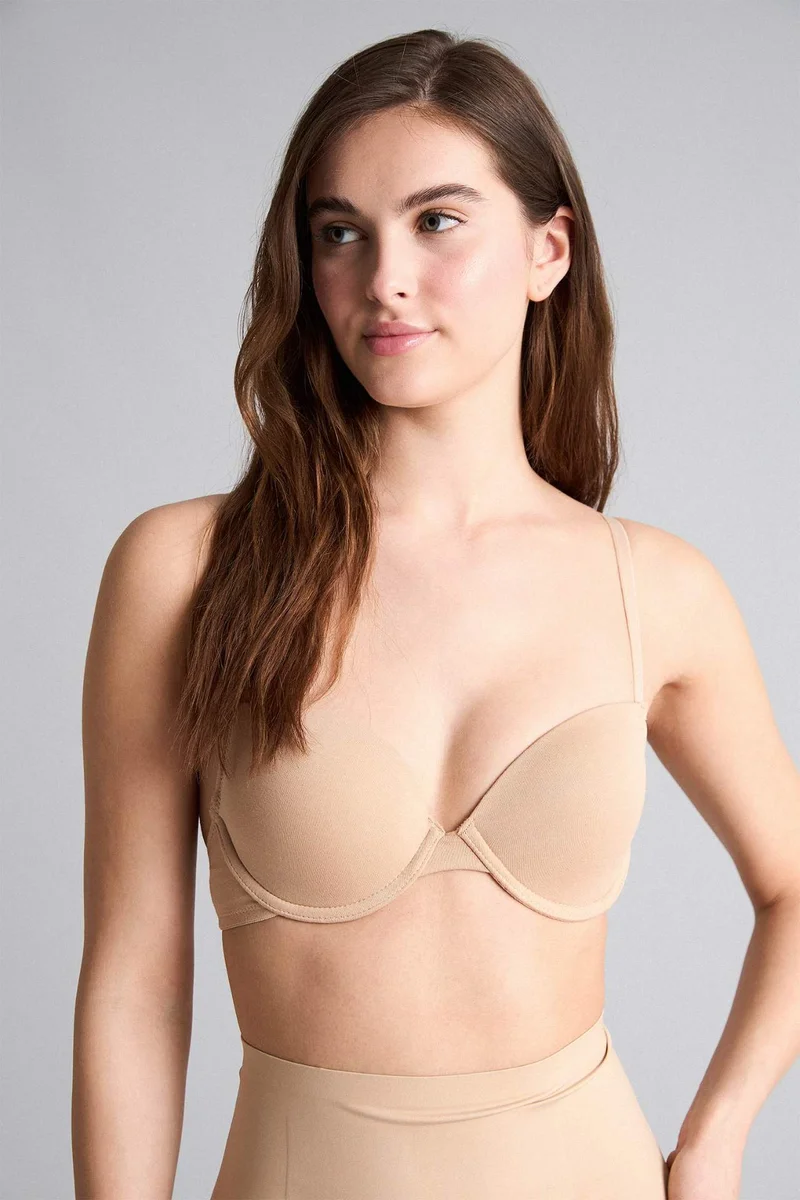 Defacto  Cotton Padded Underwired 2 Piece T-Shirt Bra for Women | Best Price UAE