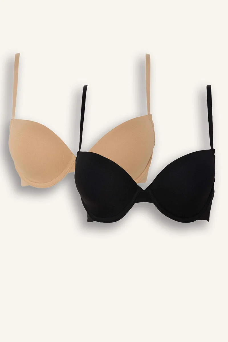 Cotton Padded Underwired 2 Piece T-Shirt Bra