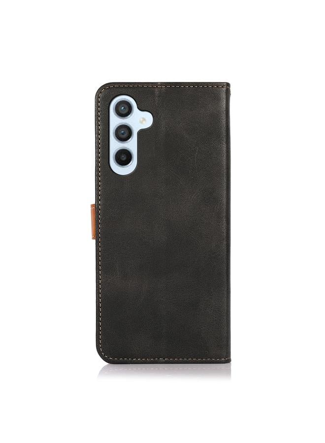 S-TOP Case For Samsung Galaxy A36 5G KHAZNEH Dual-color Cowhide Texture Flip Leather Phone Case - Image 4