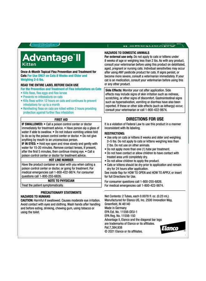 Advantage Bayer II Flea Prevention for Cats - Image 2