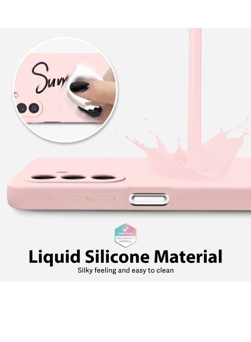 MIGOFAST Samsung Galaxy A26 5G Case Silicone Thin Slim Grip Soft Rubber Gel Protective Phone Case for Women Matte Plain Solid Color Aesthetic Cute Girly Case with Camera Cover Light Pink - Image 3