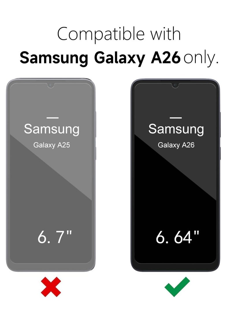 MIGOFAST Samsung Galaxy A26 5G Case Silicone Thin Slim Grip Soft Rubber Gel Protective Phone Case for Women Matte Plain Solid Color Aesthetic Cute Girly Case with Camera Cover Light Pink - Image 4