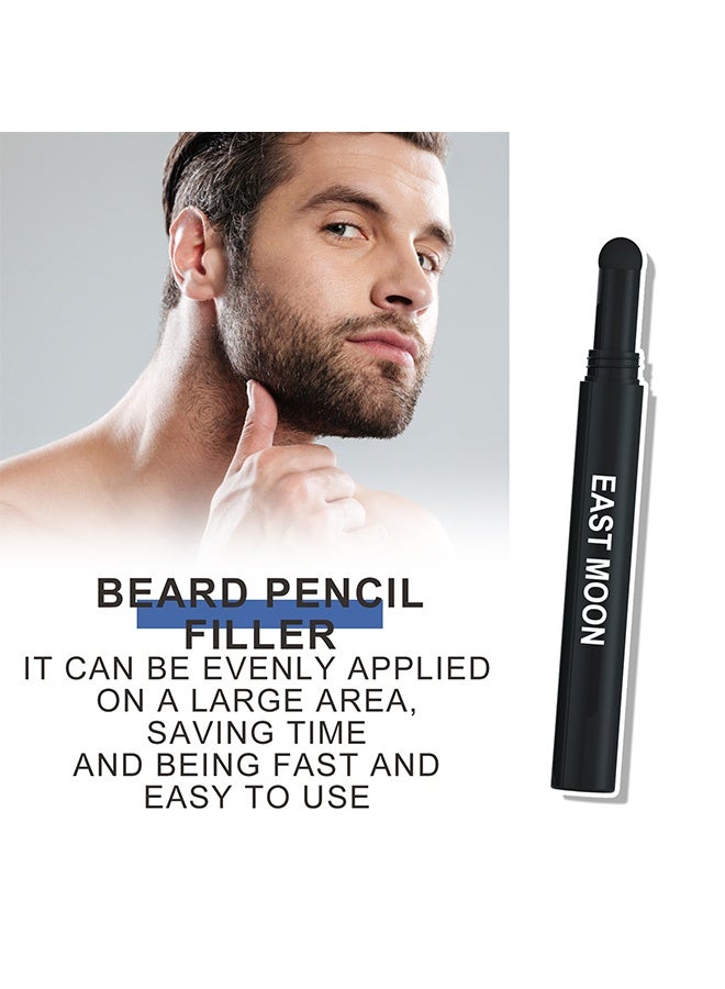East Moon Beard Shaping Pen, Three-In-One Beard Filler Pen, Beard Powder And Beard Brush, Waterproof And Sweat-Proof Long-Lasting Coverage - Image 4