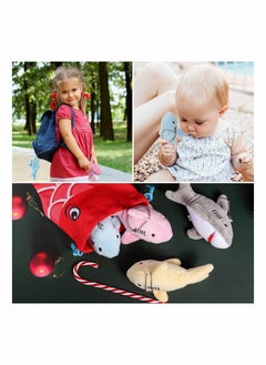 Y&D 12 Pcs Mini Stuffed Animal Soft Shark Plush Toys Party Favors Bag Tiny Ocean for Baby Toddlers Kids Stocking Stuffs 10CM  - Image 5