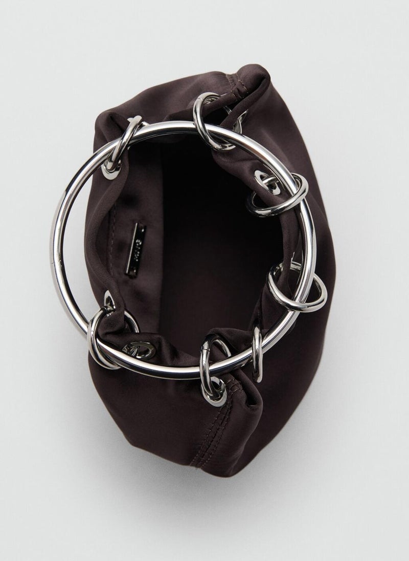 مانجو حقيبة يد بمقبض معدني - Image 4