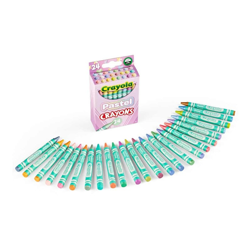 Crayola Pastel Crayons, 24 Colors - Image 1