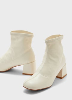 ELLA Rounded Point Sock Ankle Boot  - Image 4