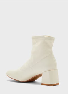 ELLA Rounded Point Sock Ankle Boot  - Image 3