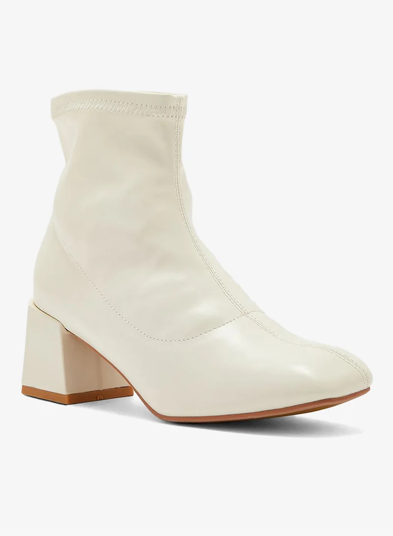 ELLA Rounded Point Sock Ankle Boot