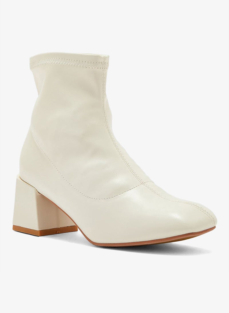 ELLA Rounded Point Sock Ankle Boot - Image 2
