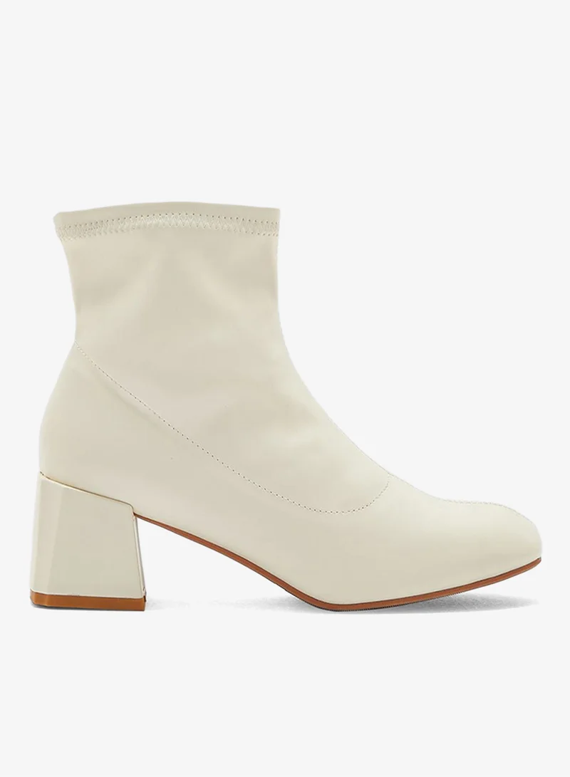 ELLA Rounded Point Sock Ankle Boot