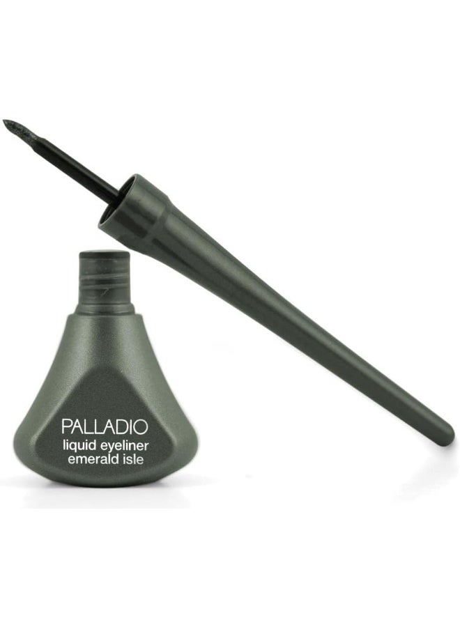 PALLADIO Liquid Eyeliner | Long Lasting Creamy Pencil | Shimmer Eye Liner | Buttery Smooth Tip | Professional Makeup Glittery Pencil | Emerald Isle | 3.8 Ml - Image 4