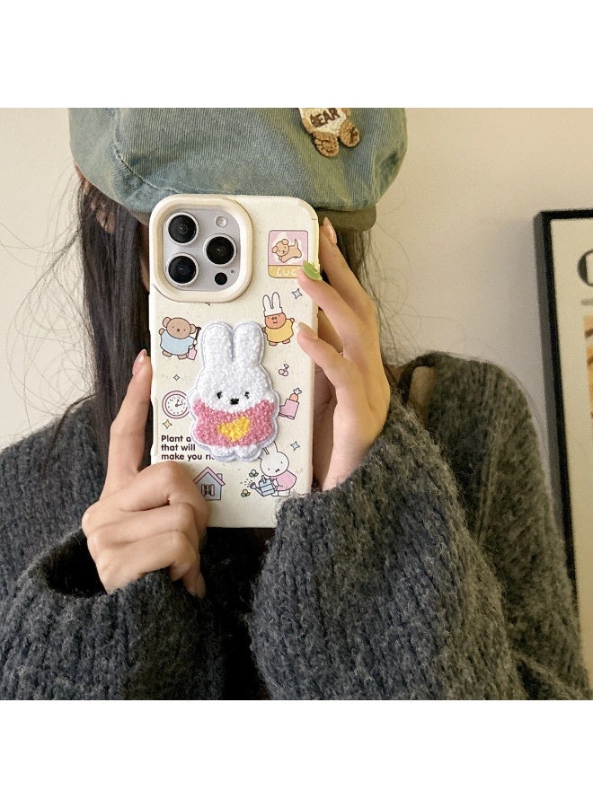 NIBEMINENT Protective TPU Case Cover For iPhone 16, Embroidered Minnie Mouse Alarm Clock Single Shell