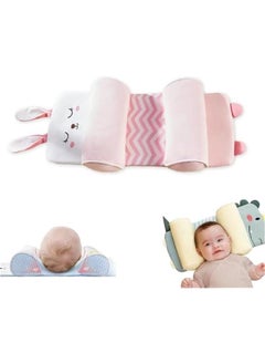 Gonice Baby Head Shaping Pillow, Newborn Pillow to Prevent Flat Head, Baby Head Pillow,Flat Head Baby Pillow, Baby Sleeping Pillow, Baby Pillows for Sleeping for 0-3 Years (Rabbit)  - Image 1