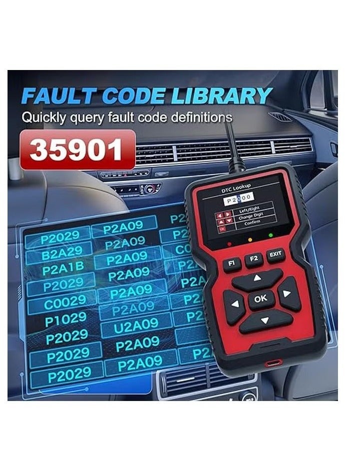 الحلم V519 ماسح تشخيصي عالمي مخصص للسيارات OBD II ماسح تشخيصي للكشف عن أعطال السيارات - Image 5
