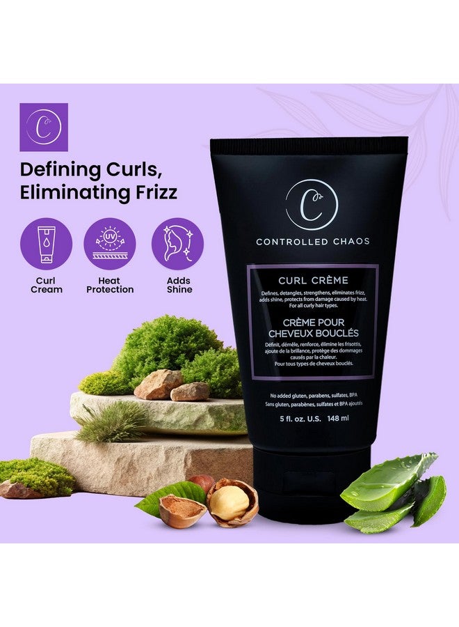 كنترولد كيوس كريم تجعيد الشعر Controlled Chaos Curl للشعر المجعد، كريم مُحدد بزبدة الشيا لتجعيدات طويلة الأمد وخالية من التجعد - كريم تجعيد الشعر بالألوفيرا الخالي من الكبريتات والبارابين للشعر المموج، صنع في الولايات المتحدة الأمريكية (5 أونصة) - Image 2