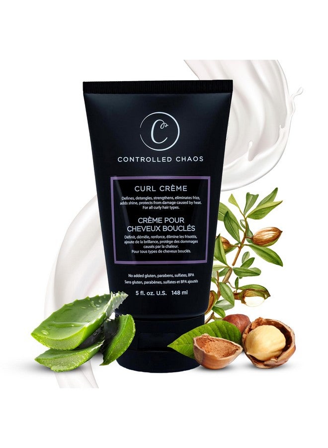 كنترولد كيوس كريم تجعيد الشعر Controlled Chaos Curl للشعر المجعد، كريم مُحدد بزبدة الشيا لتجعيدات طويلة الأمد وخالية من التجعد - كريم تجعيد الشعر بالألوفيرا الخالي من الكبريتات والبارابين للشعر المموج، صنع في الولايات المتحدة الأمريكية (5 أونصة) - Image 1