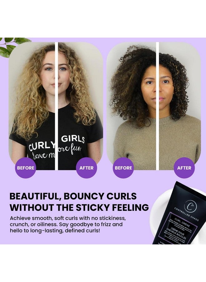 كنترولد كيوس كريم تجعيد الشعر Controlled Chaos Curl للشعر المجعد، كريم مُحدد بزبدة الشيا لتجعيدات طويلة الأمد وخالية من التجعد - كريم تجعيد الشعر بالألوفيرا الخالي من الكبريتات والبارابين للشعر المموج، صنع في الولايات المتحدة الأمريكية (5 أونصة) - Image 5