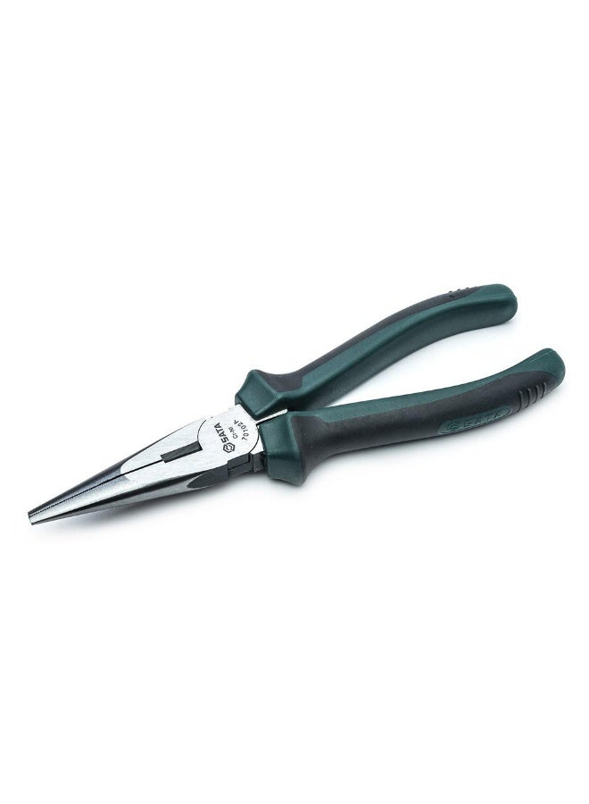 Sata 6"Long Needle-Nose Side Cutting Pliers with Nickel-Chrome Steel Body and Green Anti-Slip Handles, ST70101AST  - Image 2