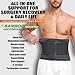 DOREIPA Abdominal Binder for Men and Women Post Surgery Postpartum Recovery Hernia Support Belt Waist Trainer for Men Adjustable Compression Wrap BlackM - Image 4