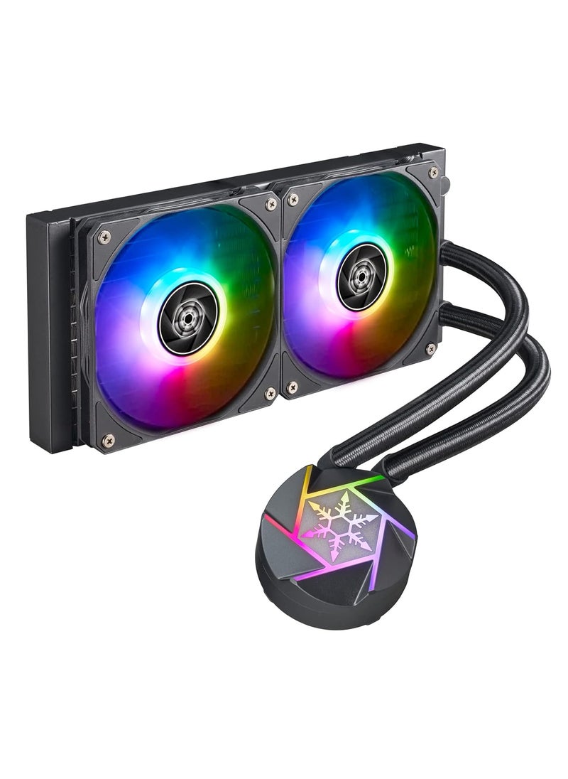 SilverStone SilverStone Technology VIDA 240 Slim High Performance Slim AllinOne Liquid Cooler SSTVD240SLIM  - Image 1