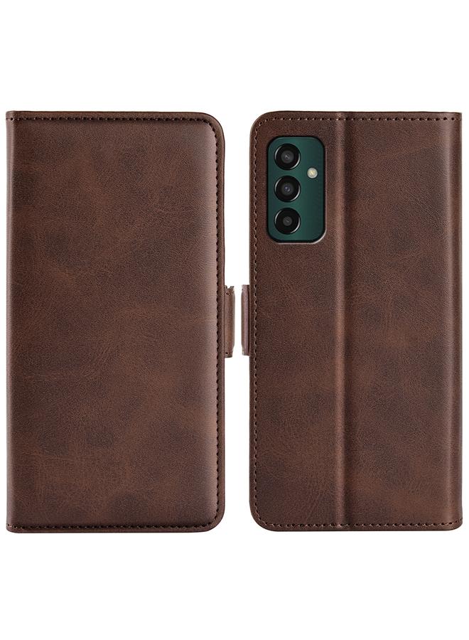 اس-توب جراب لهاتف Samsung Galaxy M13 4G بمشبك مغناطيسي مزدوج الجوانب، جراب جلدي أفقي قابل للطي - Image 1