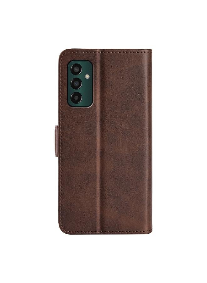 اس-توب جراب لهاتف Samsung Galaxy M13 4G بمشبك مغناطيسي مزدوج الجوانب، جراب جلدي أفقي قابل للطي - Image 3