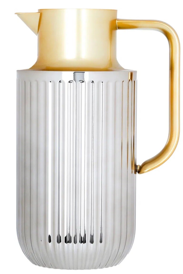 السيف غاليري ترمس لورا إفرست، بيد ذهبي، 1.6 لتر، حافظة داخلية زجاج حراري، هيكل خارجي بلاستيك - فضي - Image 4