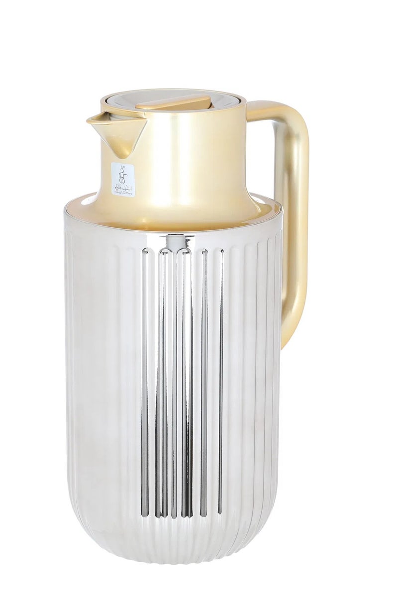 السيف غاليري ترمس لورا إفرست، بيد ذهبي، 1.6 لتر، حافظة داخلية زجاج حراري، هيكل خارجي بلاستيك - فضي - Image 5