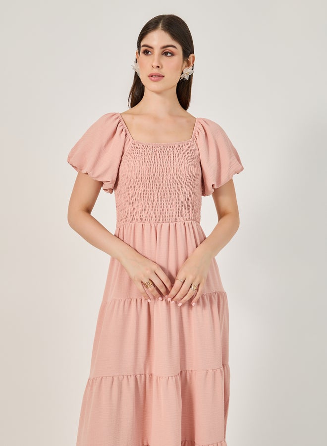 ستايلي فستان سموك بطبقات - Image 3