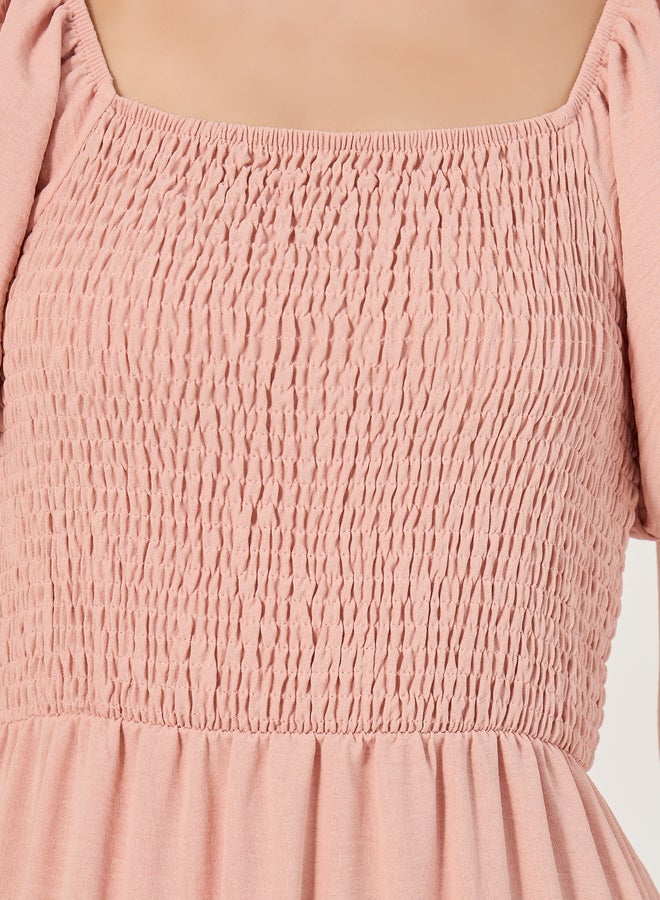 ستايلي فستان سموك بطبقات - Image 4