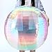 Halloscume 3 Pcs 32 Inch Iridescent 4d Round Ball Balloons Holographic Balloons for Spring Clear Foil Decor Folding Rainbow for Under the Sea Mermaid Groovy Party Stage Wedding Birthday Party - Image 2