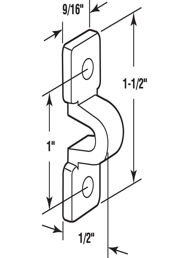 Prime-Line MP7018 Loop Clip, Fits Wire Shelves, Plastic Construction, White (12 Pack) - Image 2