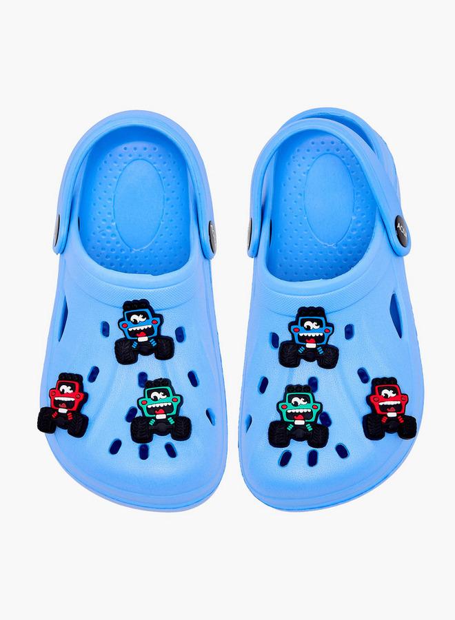 Aqua Boys Truck Jibbitz Clogs - Image 3