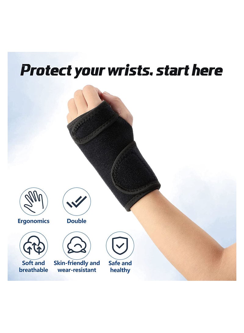 2 Pieces Carpal Tunnel Wrist Braces for Night Wrist Sleep Support - Image 5