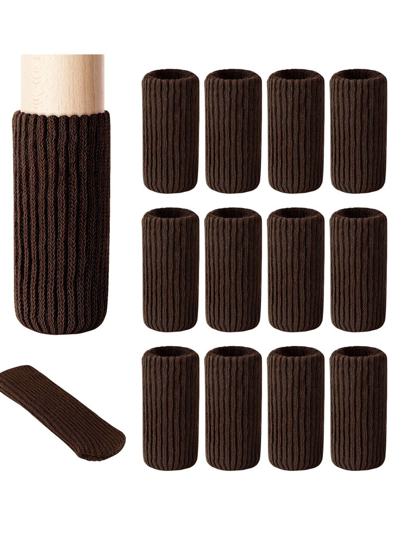 KASTWAVE Chair Leg Socks KASTWAVE 16 Pcs High Elastic Knitted Chair Leg Floor Protectors, Thickening Furniture Socks, Coffee Chair Leg Covers Set, Move Easily and Reduce Noise  - Image 1
