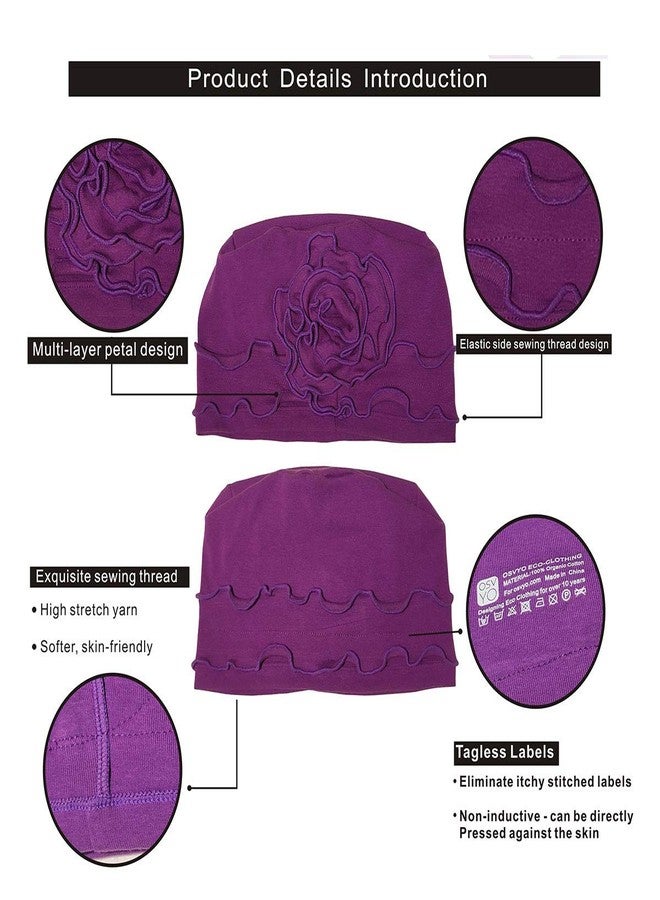 osvyo Chemo Headwear Turban Cap for Women - Cancer Beanie Hair Loss Sealed Packaging BLACK - Image 3