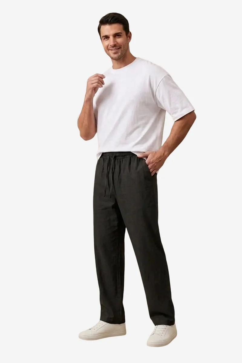 Big Dart Charcoal Grey BDART Men's Straight-leg Woven Trousers for Men | Best Price UAE