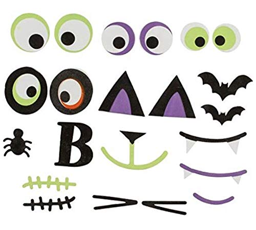 Funiverse Mega Bulk Pack 126 Piece Foam Halloween Pumpkin Decorating Craft Kit Stickers - Makes 16 Pumpkins (Pumpkins Not Included) - Image 2