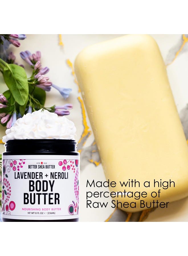 Better Shea Butter Body Butter for Women LAVENDER NEROLI | Whipped Body Moisturizer with Raw Shea Butter for Dry Skin, Paraben Free, Non-Greasy, No Synthetic Fragrances | 8 oz - Image 2