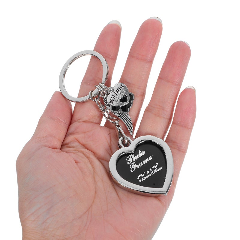 Pet Dog Memorial Photo Frame Keychain Present Unique To Showcase Pet Memories Zinc Alloy Keyring For Pet Memorial Keychain For Dogs - Image 2